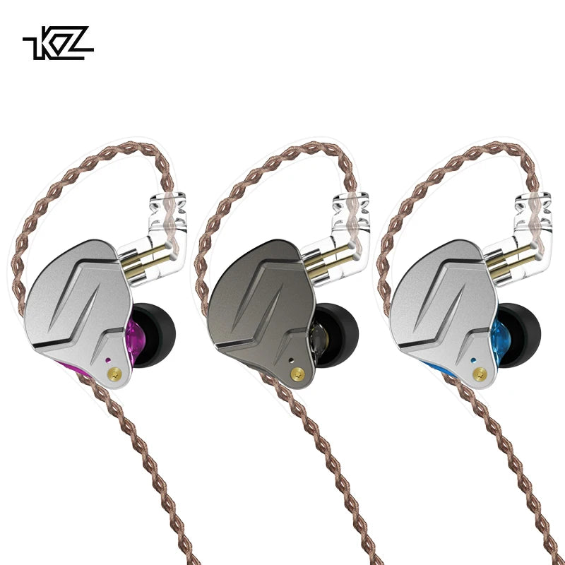 KZ ZSN Pro 1BA+1DD Hybrid technology HIFI Bass Earbuds Metal In Ear Earphones Bluetooth Headphone Sport Noise Cancelling Headset