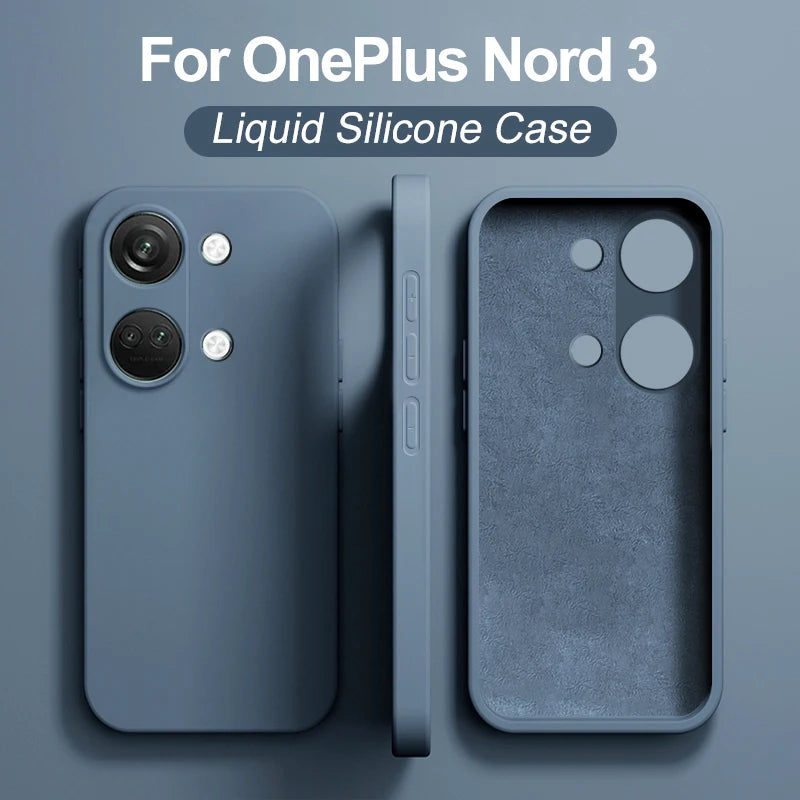 For OnePlus Nord 3 Case Original Liquid Silicone Full Protection Soft Cover For OnePlus Nord 3 One Plus Nord 3 Nord3 Phone Cases