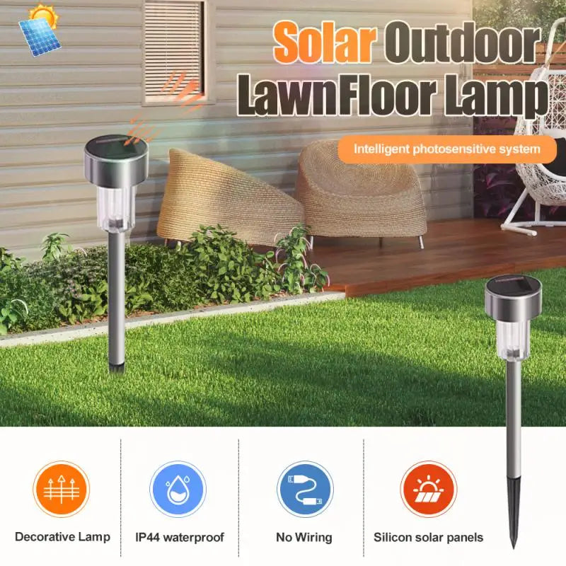 12Pack Solar Garden Light Outdoor Solar Powered Lamp Lanter Waterproof Landscape Lighting For Pathway Patio Yard Lawn Decoration
