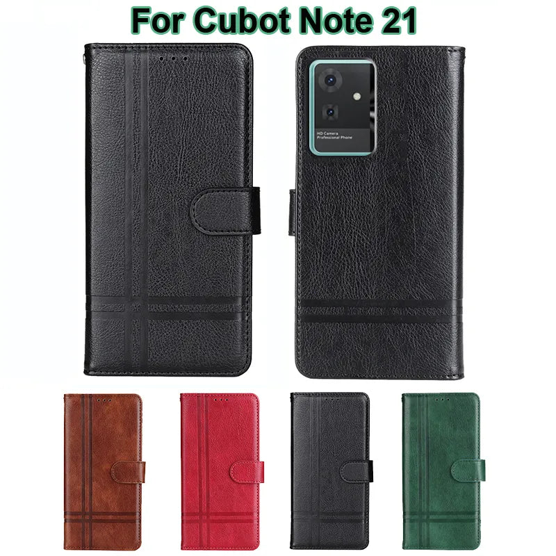 Book Case For Cubot Note 21 чехол Protection Wallet Capa PU Leather Shell Flip Phone Cover For Carcasa Cubot Note 21 Funda Coque