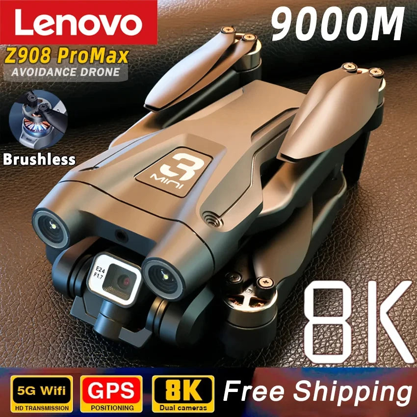 Lenovo Z908Pro Max Drone Brushless Professional 4K GPS WIFI Obstacle Avoidance Folding Rc Quadcopter Child Dron Free Shipping