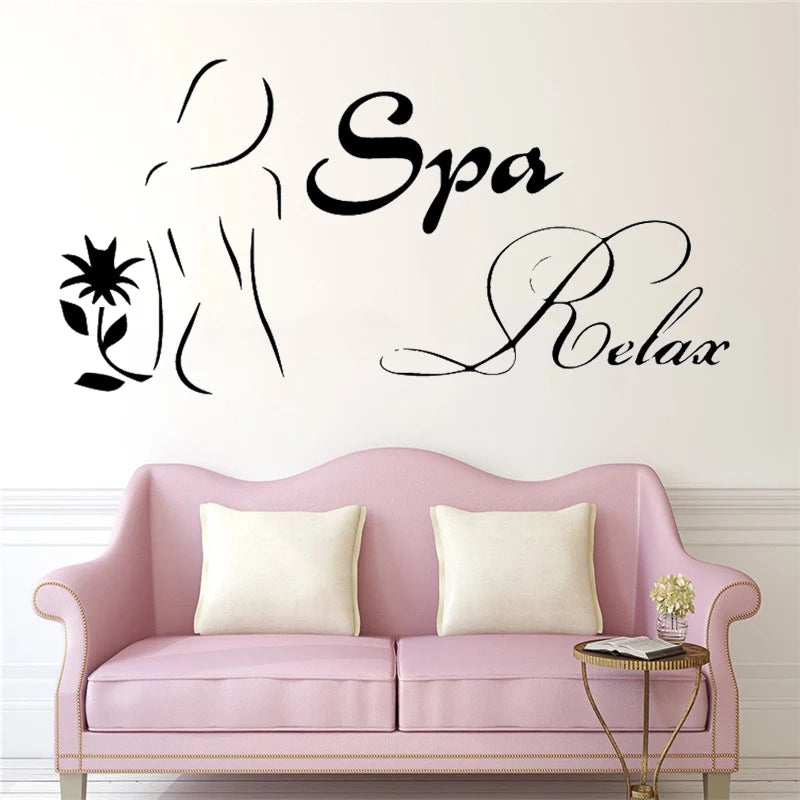 European-Style Spa Wall Stickers Decorative Sticker Home Decor For Kids Room Decoration Decoration Accessories Murals
